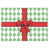 Pickleball Christmas Trees Tied Up with a Red Bow Tischdecke (Vorderseite (Horizontal))