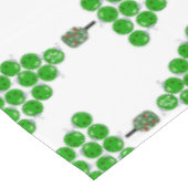 Pickleball Christmas Trees Tied Up with a Red Bow Tischdecke (Schrägansicht)