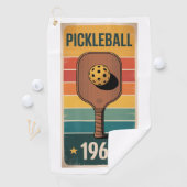 Pickleball Classic 1965 Paddelplakat für Lüfter Golfhandtuch (Insitu)