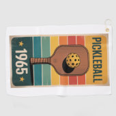 Pickleball Classic 1965 Paddelplakat für Lüfter Golfhandtuch (Horizontal)