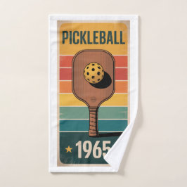 Pickleball Classic 1965 Paddelplakat für Lüfter Handtuch