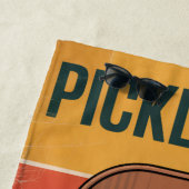 Pickleball Classic 1965 Paddelplakat für Lüfter Strandtuch (Beispiel)