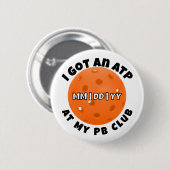 Pickleball Club ATP Orange Personalisiert Button (Vorne & Hinten)
