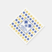 Pickleball Club Backyard Sondertext Serviette (Ecke)