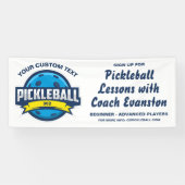 Pickleball Club, Coach, Pickleball Lektionen Klini Banner (Horizontal)