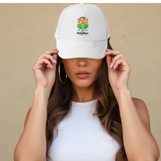 Pickleball Club Custom Paddle & Ball Truckerkappe