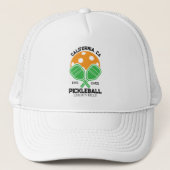 Pickleball Club Custom Paddle & Ball Truckerkappe (Vorderseite)