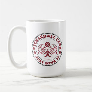 Pickleball Club Einfach Dink It Vintage Kaffeetasse