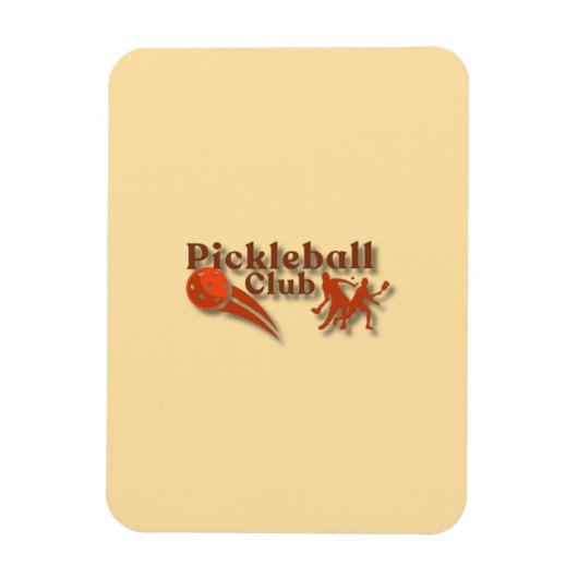 Pickleball-Club-Logo - Gear & Geschenke nach Maß Magnet (Vertikal)