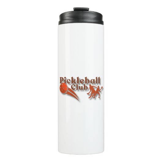Pickleball-Club-Logo - Gear & Geschenke nach Maß Thermosbecher (Vorderseite)