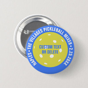 Pickleball Club Mixer Turnier Spiel Custom Medal Button