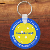 Pickleball Club Mixer Turnier Spiel Custom Medal Schlüsselanhänger (Vorderseite)