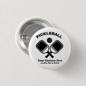 Pickleball Club Pickleball Paddle & Ball Custom Button (Vorne & Hinten)