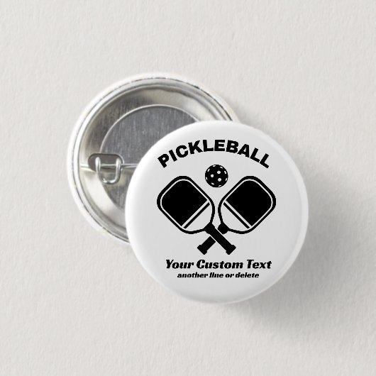 Pickleball Club Pickleball Paddle & Ball Custom Button (Vorne & Hinten)