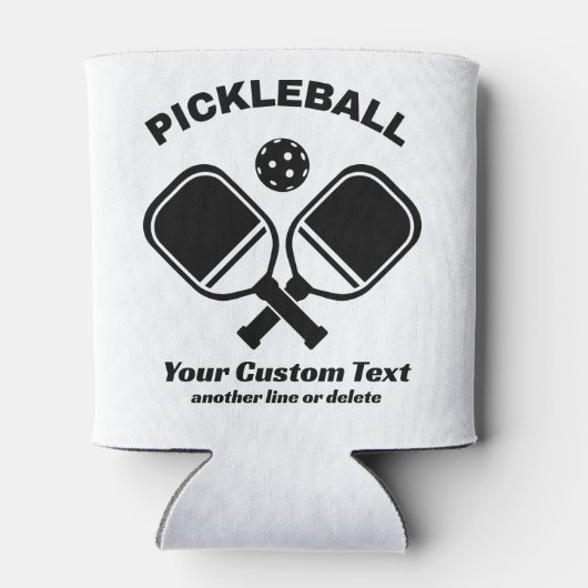 Pickleball Club Pickleball Paddle & Ball Custom Dosenkühler (Rückseite)