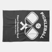 Pickleball Club Pickleball Paddle & Ball Custom Geschirrtuch (Horizontal)