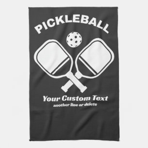 Pickleball Club Pickleball Paddle & Ball Custom Geschirrtuch