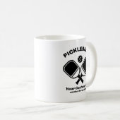 Pickleball Club Pickleball Paddle & Ball Custom Kaffeetasse (VorderseiteRechts)