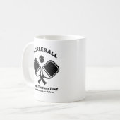 Pickleball Club Pickleball Paddle & Ball Custom Kaffeetasse (Vorderseite Links)