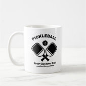 Pickleball Club Pickleball Paddle & Ball Custom Kaffeetasse (Links)
