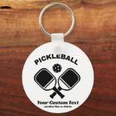 Pickleball Club Pickleball Paddle & Ball Custom Schlüsselanhänger (Vorderseite)