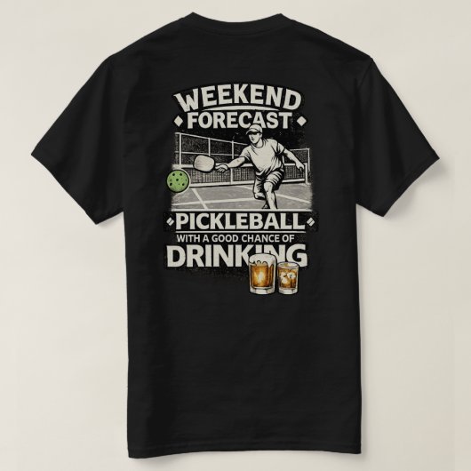 Pickleball Club T-Shirt (Design Rückseite)