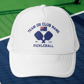 Pickleball Club Team Australia Flag Custom Truckerkappe