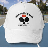 Pickleball Club Team Name Vietnamese Vietnam Flag Truckerkappe