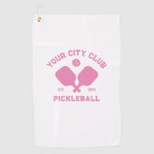 Pickleball Club Team Spieler Custom Pickle Sweet Golfhandtuch (Vorderseite)