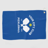 Pickleball Club Team Spieler Custom Pickle Sweet Golfhandtuch (Horizontal)