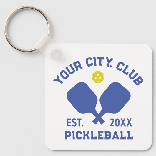 Pickleball Club Team Spieler Custom Pickler Gesche Schlüsselanhänger (Vorderseite)