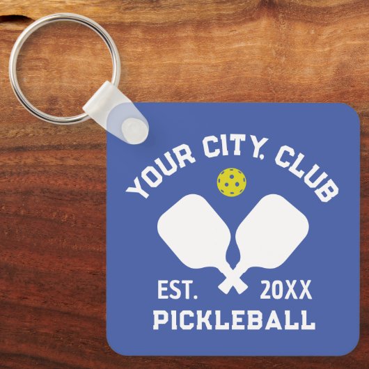 Pickleball Club Team Spieler Custom Pickler Gesche Schlüsselanhänger (Vorderseite)