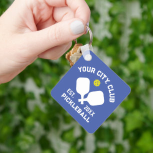 Pickleball Club Team Spieler Custom Pickler Gesche Schlüsselanhänger