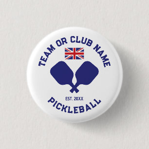 Pickleball Club Team UK Vereinigtes Königreich Fla Button