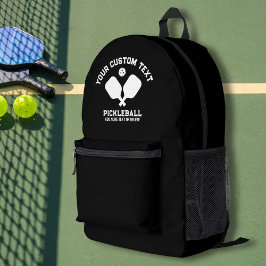 Pickleball Club Teamname Alle Personalisierten Far Bedruckter Rucksack