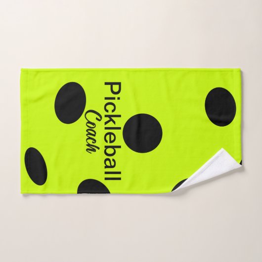 Pickleball Coach gelb Handtuch (Handtuch)