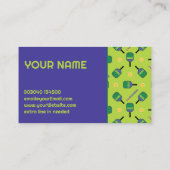 Pickleball Coach - I Liebe Pickleball frisch grün Visitenkarte (Rückseite)