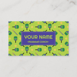 Pickleball Coach - I Liebe Pickleball frisch grün Visitenkarte
