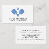 Pickleball Coach Instructor Pro Einfache Moderne Visitenkarte (Vorne/Hinten)