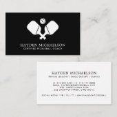 Pickleball Coach Instructor Pro Einfache Moderne Visitenkarte (Vorne/Hinten)