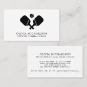 Pickleball Coach Instructor Pro Einfache Moderne Visitenkarte (Vorne/Hinten)