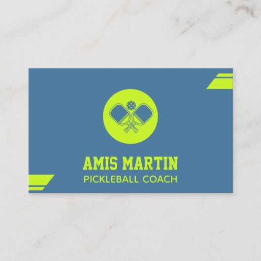 Pickleball Coach Pickleball Paddel Visitenkarte (Vorderseite)