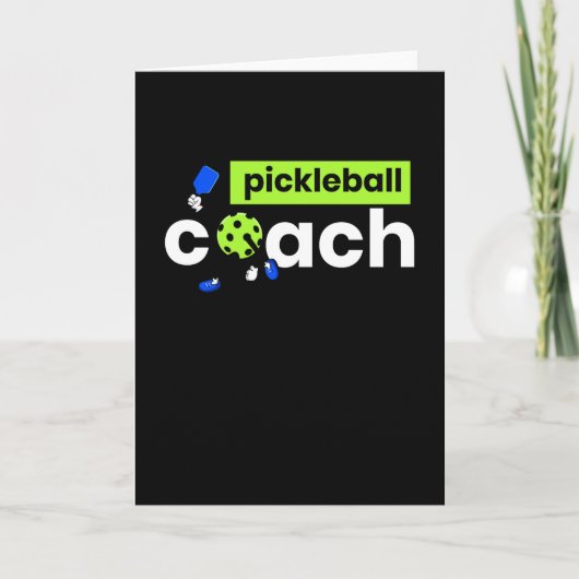 Pickleball Coach Player Karte (Vorderseite)