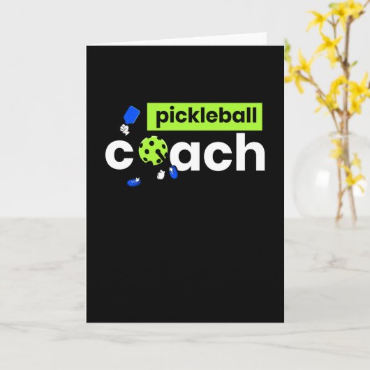 Pickleball Coach Player Karte (Gelbe Blume)