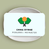 Pickleball Coach Square Business Card Visitenkarte