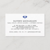 Pickleball Coach Teaching Pro - Logo hinzufügen Visitenkarte (Rückseite)