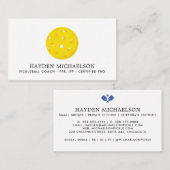 Pickleball Coach Teaching Pro - Logo hinzufügen Visitenkarte (Vorne/Hinten)