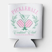 Pickleball Cocktail Club Dosenkühler (Vorderseite)