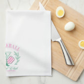 Pickleball Cocktail Club Geschirrtuch (Viertel Falte)