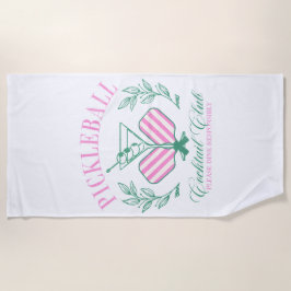 Pickleball Cocktail Club Strandtuch